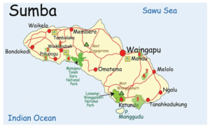 map of Sumba island